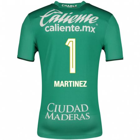 Kandiny Herren Angeles Martínez #1 Grün Heimtrikot Trikot 2023/24 T-Shirt