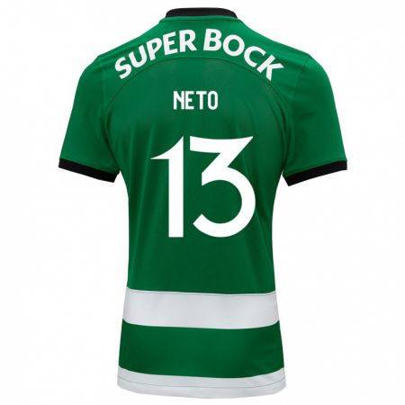 Kandiny Herren Luís Neto #13 Grün Heimtrikot Trikot 2023/24 T-Shirt