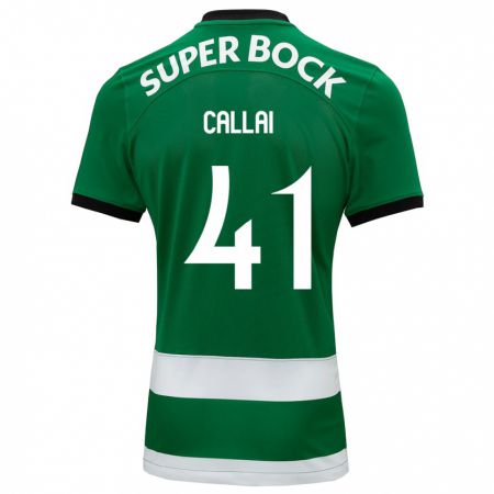 Kandiny Herren Diego Callai #41 Grün Heimtrikot Trikot 2023/24 T-Shirt