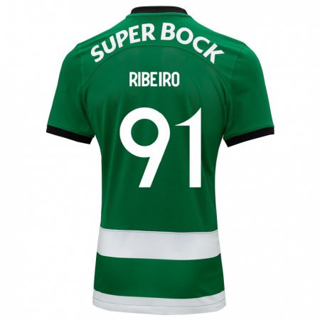 Kandiny Herren Rodrigo Ribeiro #91 Grün Heimtrikot Trikot 2023/24 T-Shirt