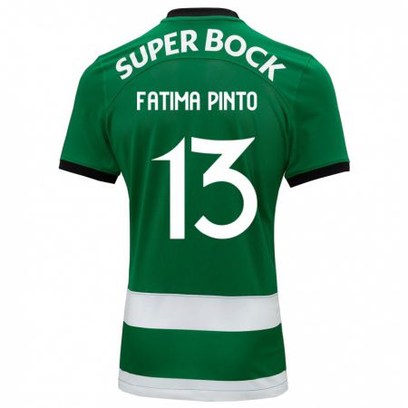 Kandiny Herren Fátima Alexandra Figueira Pinto #13 Grün Heimtrikot Trikot 2023/24 T-Shirt