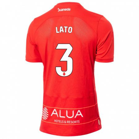 Kandiny Herren Toni Lato #3 Rot Heimtrikot Trikot 2023/24 T-Shirt