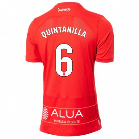 Kandiny Herren Rubén Quintanilla #6 Rot Heimtrikot Trikot 2023/24 T-Shirt