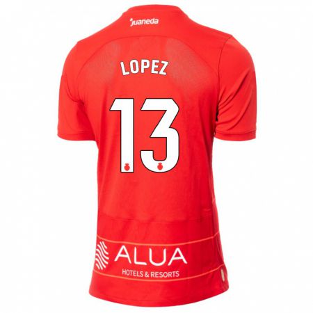 Kandiny Herren Iván López #13 Rot Heimtrikot Trikot 2023/24 T-Shirt