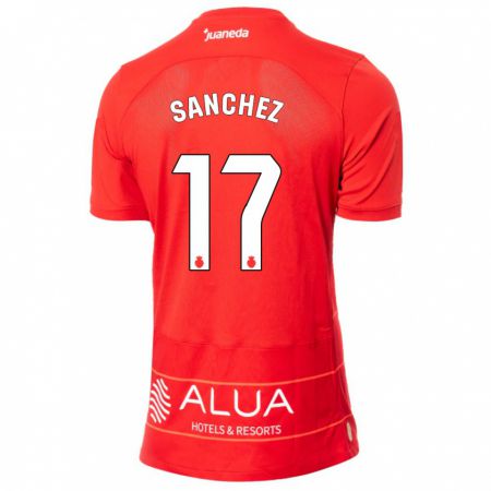 Kandiny Herren Avelino Sánchez #17 Rot Heimtrikot Trikot 2023/24 T-Shirt