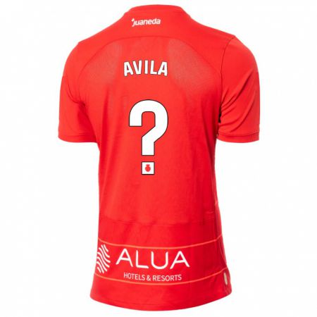 Kandiny Herren Santiago Avila #0 Rot Heimtrikot Trikot 2023/24 T-Shirt