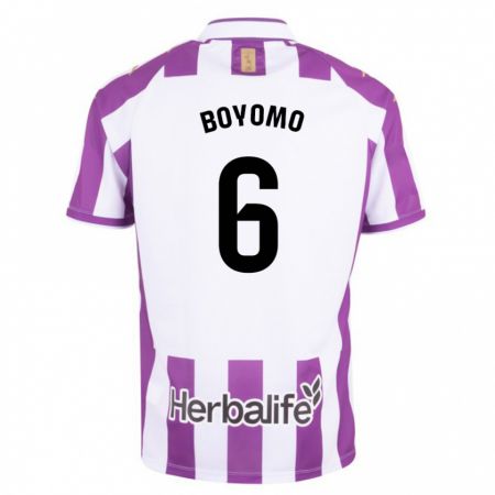 Kandiny Herren Enzo Boyomo #6 Lila Heimtrikot Trikot 2023/24 T-Shirt