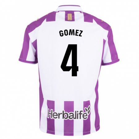 Kandiny Herren Adrián Gómez #4 Lila Heimtrikot Trikot 2023/24 T-Shirt