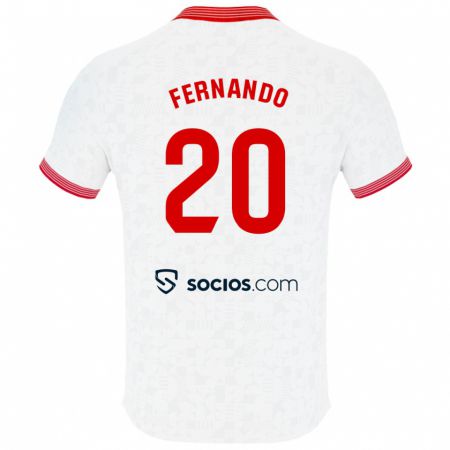Kandiny Herren Fernando #20 Weiß Heimtrikot Trikot 2023/24 T-Shirt