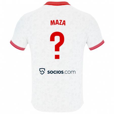 Kandiny Herren Manuel Maza #0 Weiß Heimtrikot Trikot 2023/24 T-Shirt