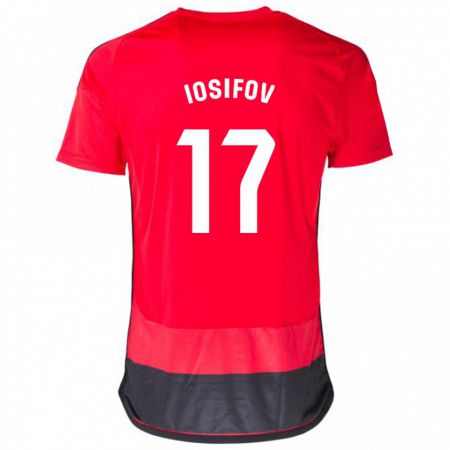 Kandiny Herren Nikita Iosifov #17 Rot Schwarz Heimtrikot Trikot 2023/24 T-Shirt