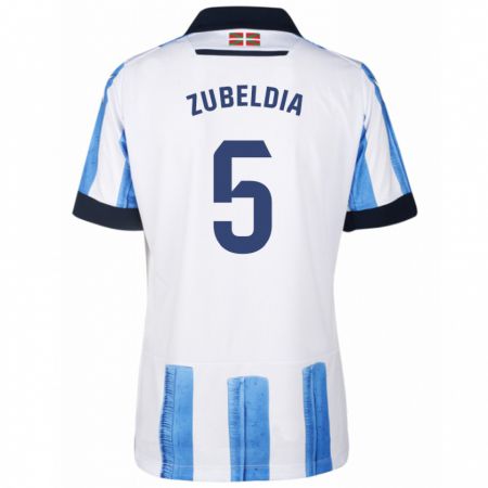 Kandiny Herren Igor Zubeldia #5 Blau Weiss Heimtrikot Trikot 2023/24 T-Shirt