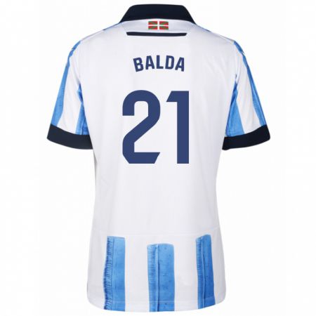 Kandiny Herren Jon Balda #21 Blau Weiss Heimtrikot Trikot 2023/24 T-Shirt