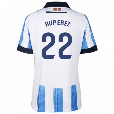 Kandiny Herren Iñaki Rupérez #22 Blau Weiss Heimtrikot Trikot 2023/24 T-Shirt