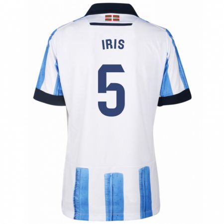 Kandiny Herren Iris Arnaiz Gil #5 Blau Weiss Heimtrikot Trikot 2023/24 T-Shirt