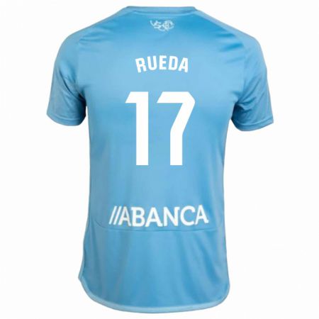 Kandiny Herren Javi Rueda #17 Blau Heimtrikot Trikot 2023/24 T-Shirt