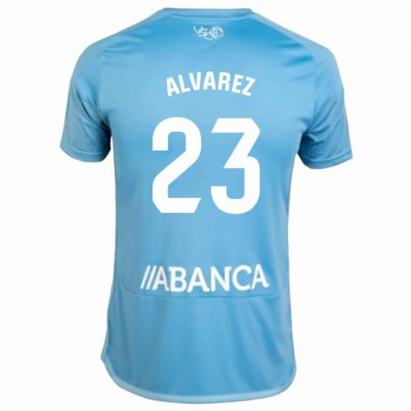 Kandiny Herren Hugo Álvarez #23 Blau Heimtrikot Trikot 2023/24 T-Shirt