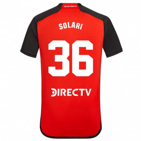 Kandiny Herren Pablo Solari #36 Rot Auswärtstrikot Trikot 2023/24 T-Shirt