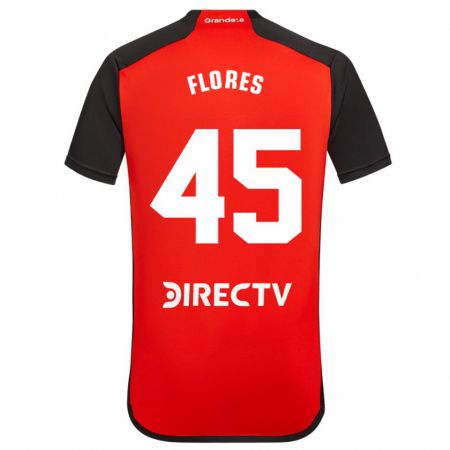Kandiny Herren Joaquín Flores #45 Rot Auswärtstrikot Trikot 2023/24 T-Shirt