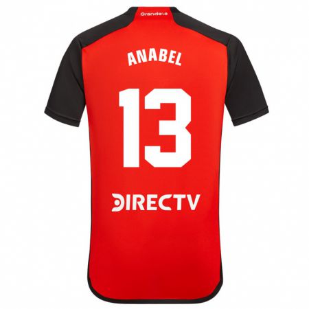 Kandiny Herren Giuliana Anabel González Ranzuglia #13 Rot Auswärtstrikot Trikot 2023/24 T-Shirt