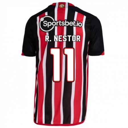 Kandiny Herren Rodrigo Nestor #11 Blau Rot Auswärtstrikot Trikot 2023/24 T-Shirt