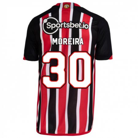 Kandiny Herren João Moreira #30 Blau Rot Auswärtstrikot Trikot 2023/24 T-Shirt