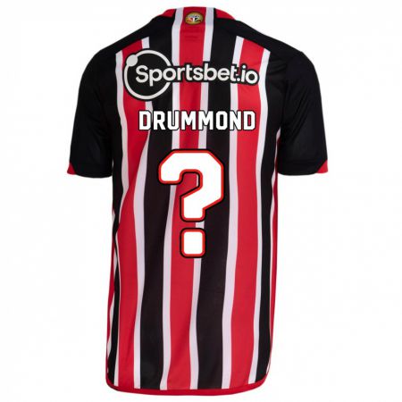 Kandiny Herren Lucca Drummond #0 Blau Rot Auswärtstrikot Trikot 2023/24 T-Shirt