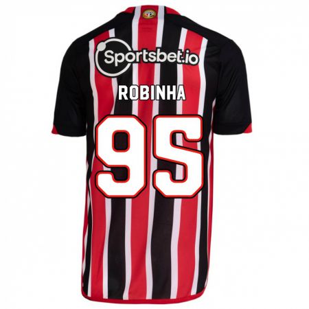 Kandiny Herren Robinha #95 Blau Rot Auswärtstrikot Trikot 2023/24 T-Shirt