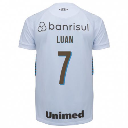 Kandiny Herren Luan #7 Weiß Auswärtstrikot Trikot 2023/24 T-Shirt