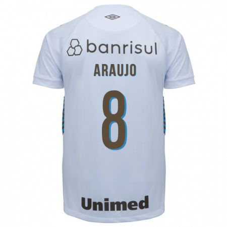 Kandiny Herren Caio Araujo #8 Weiß Auswärtstrikot Trikot 2023/24 T-Shirt