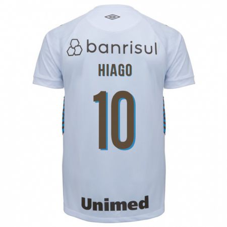 Kandiny Herren Hiago #10 Weiß Auswärtstrikot Trikot 2023/24 T-Shirt