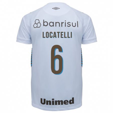 Kandiny Herren Natane Locatelli #6 Weiß Auswärtstrikot Trikot 2023/24 T-Shirt