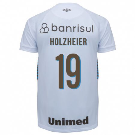 Kandiny Herren Agostina Holzheier #19 Weiß Auswärtstrikot Trikot 2023/24 T-Shirt