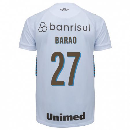Kandiny Herren Dani Barão #27 Weiß Auswärtstrikot Trikot 2023/24 T-Shirt