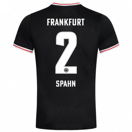 Kandiny Herren Maurice Spahn #2 Schwarz Auswärtstrikot Trikot 2023/24 T-Shirt