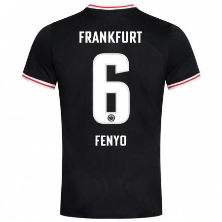 Kandiny Herren Noah Fenyö #6 Schwarz Auswärtstrikot Trikot 2023/24 T-Shirt
