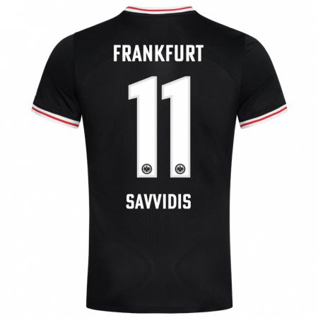 Kandiny Herren Rafail Savvidis #11 Schwarz Auswärtstrikot Trikot 2023/24 T-Shirt