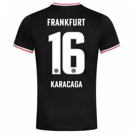Kandiny Herren Tom Karacaga #16 Schwarz Auswärtstrikot Trikot 2023/24 T-Shirt