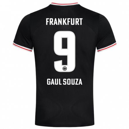 Kandiny Herren Alessandro Gaul Souza #9 Schwarz Auswärtstrikot Trikot 2023/24 T-Shirt
