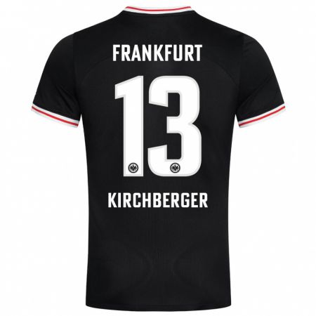 Kandiny Herren Virginia Kirchberger #13 Schwarz Auswärtstrikot Trikot 2023/24 T-Shirt