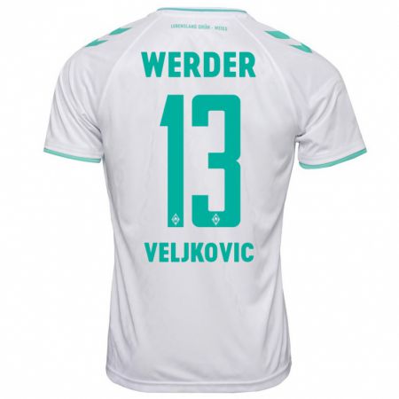 Kandiny Herren Milos Veljkovic #13 Weiß Auswärtstrikot Trikot 2023/24 T-Shirt