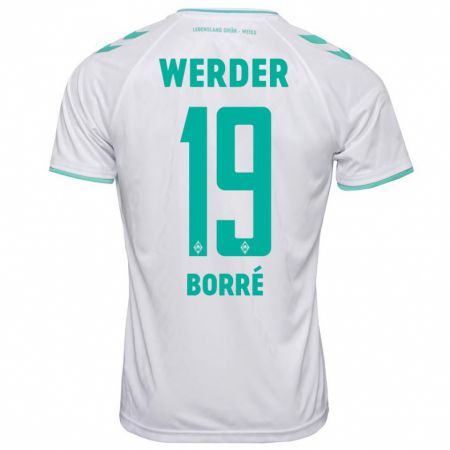 Kandiny Herren Rafael Borré #19 Weiß Auswärtstrikot Trikot 2023/24 T-Shirt