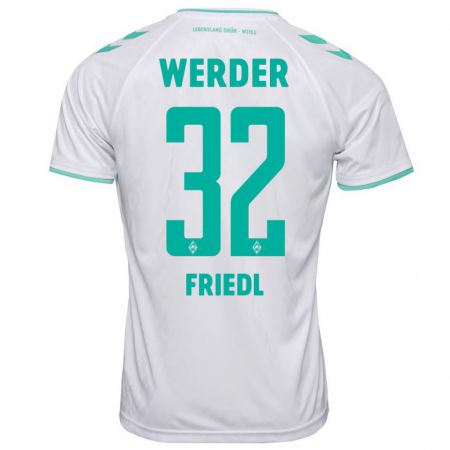 Kandiny Herren Marco Friedl #32 Weiß Auswärtstrikot Trikot 2023/24 T-Shirt