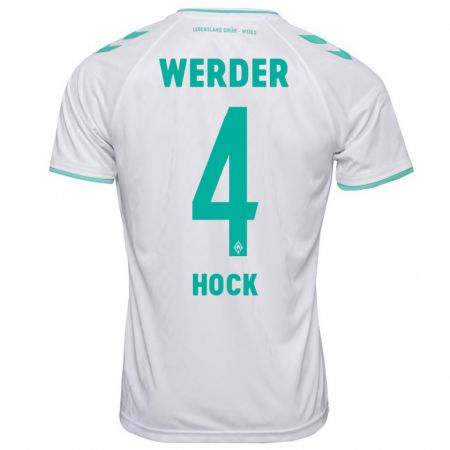 Kandiny Herren Alexander Höck #4 Weiß Auswärtstrikot Trikot 2023/24 T-Shirt