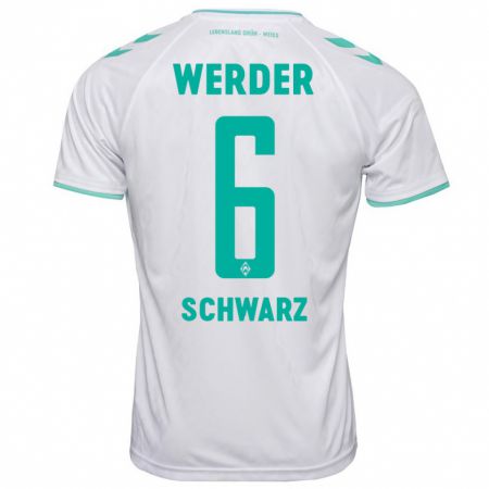 Kandiny Herren Ricardo-Felipe Schwarz #6 Weiß Auswärtstrikot Trikot 2023/24 T-Shirt