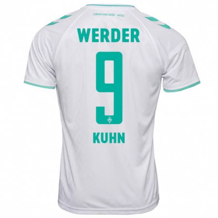 Kandiny Herren Philipp Kühn #9 Weiß Auswärtstrikot Trikot 2023/24 T-Shirt
