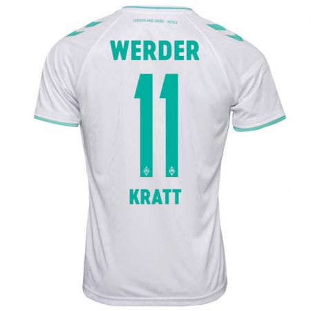 Kandiny Herren Ronan Kratt #11 Weiß Auswärtstrikot Trikot 2023/24 T-Shirt