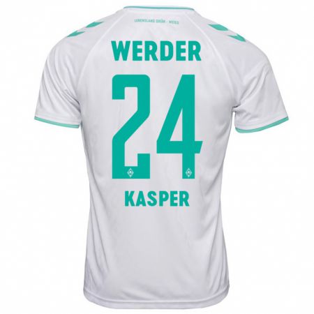 Kandiny Herren Dominik Kasper #24 Weiß Auswärtstrikot Trikot 2023/24 T-Shirt