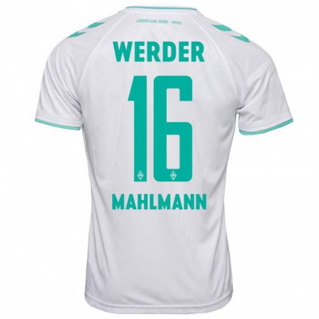 Kandiny Herren Justus Mahlmann #16 Weiß Auswärtstrikot Trikot 2023/24 T-Shirt
