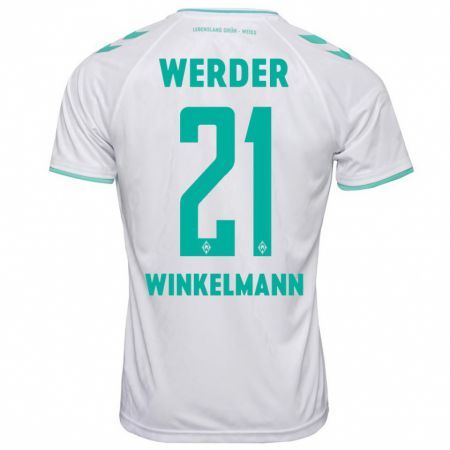Kandiny Herren Till Winkelmann #21 Weiß Auswärtstrikot Trikot 2023/24 T-Shirt